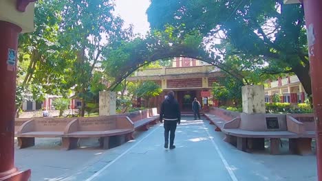 holy-hindu-temple-entrance-view-at-morning-from-flat-angle-video-is-taken-at-rishikesh-uttrakhand-india-on-apr-12-2022