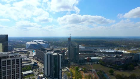 Atlanta,-Ga-Usa-24-De-Marzo-De-2023:-Imágenes-Aéreas-De-Drones-Del-área-Del-Centro-De-La-Metrópolis-De-Atlanta