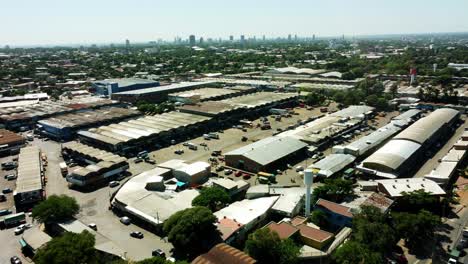 Vista-Aérea-Del-Mercado-Central-De-La-Capital-De-Asunción-Paraguay,-&quot;markado-De-Abasto