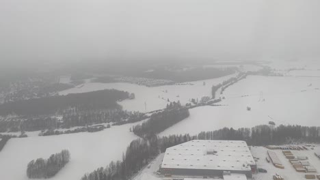 Passenger-POV-airplane-take-off-from-Helsinki-Vantaa-international-airport