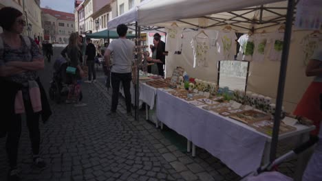 Puestos-De-Venta-De-Productos-Locales-En-La-Pequeña-Plaza