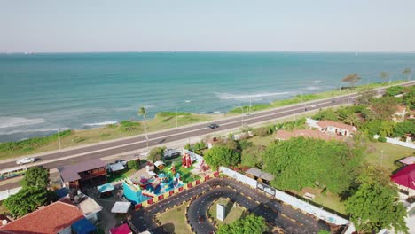 Kart-race-on-an-asphalt-driveway-in-a-coastal-city-in-Tanzania