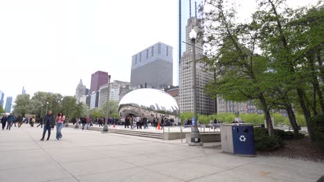 Cloud-Gate-In-Chicago-Im-Sommer