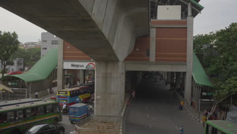 A-busy-street-of-Dhaka-city-located-in-Mirpur-10-circle--Traffic-Jam-of-Dhaka-city-4k-high-quality-footage