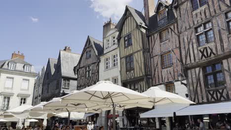 Lugar-Plumereau-En-Tours-Francia-Un-Corazón-Del-Casco-Antiguo---Vieux-Tours