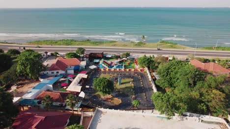 Kart-race-on-an-asphalt-driveway-in-a-coastal-city-in-Tanzania