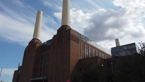 Battersea-Power-Station-in-London,-England-is-a-regenerated-former-derelict-building-which-generated-electricity-via-burning-coal