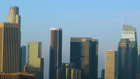 Skyline-Der-Innenstadt-Von-Los-Angeles-In-Der-Hauptverkehrszeit-Am-Frühen-Morgen