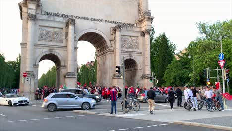 Celebration-as-Erdogan-wins-Turkey's-run-off-election-in-Munich,-Germany,-May-28,-2023