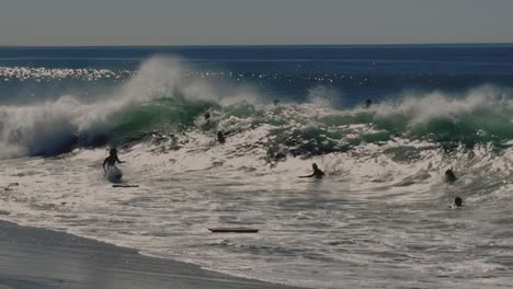 HD-Footage-of-people-playing-at-the-beach-on-a-beautiful-sunny-day