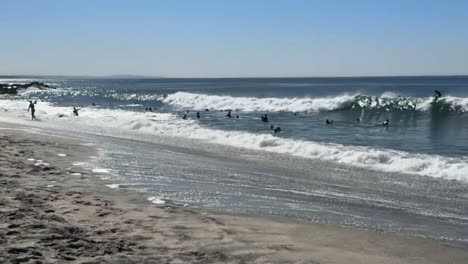 HD-Footage-of-people-playing-at-the-beach-on-a-beautiful-sunny-day