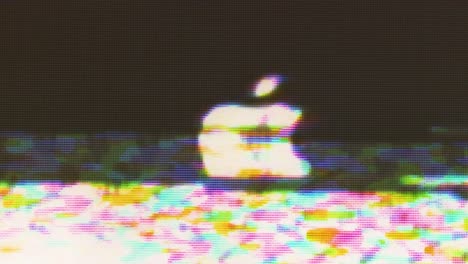 Retro-screen-glitch-revealing-Apple-Inc