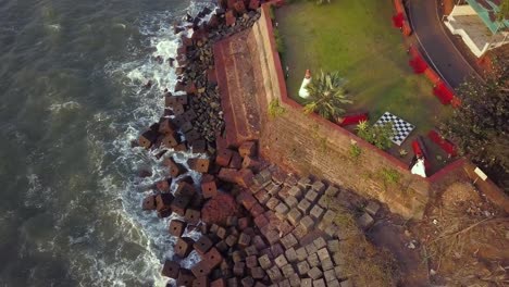 Toma-De-Drone-De-Raj-Bhavan-En-Goa,-India