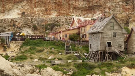 Medium-Low-Shot-Of-The-Popeye-Village