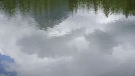 A-water-reflection-on-a-lake-in-austria