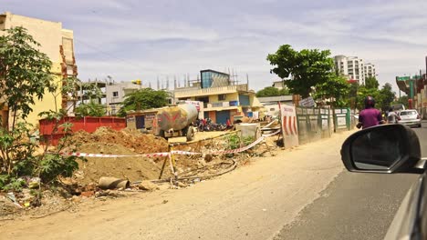 Mit-Dem-Taxi-Durch-Die-Straßen-Von-Bangalore,-Indien-Fahren