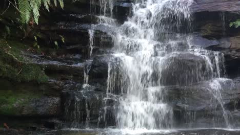 Fotógrafo-En-Una-Cascada-En-Cámara-Lenta-En-Somersby-Falls,-Sydney,-Nueva-Gales-Del-Sur,-Australia