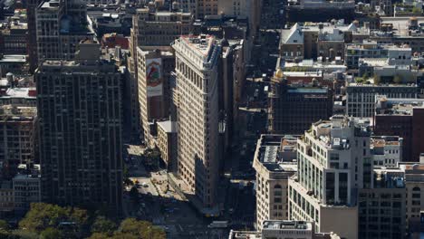 Aufnahme-Des-Flatiron-Gebäudes-Von-Einer-Aussichtsplattform