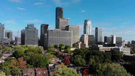 Mid-Town-Toronto-Yonge-Eglinton-Smooth-Left-To-Right-Aerial-Move