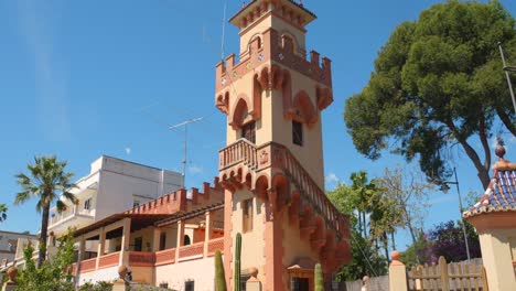 Die-Route-Des-Villenturms-In-Der-Nähe-Von-Benicàssim-In-Castellon,-Spanien