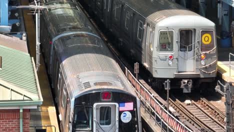 Close-up-shot-of-people-boarding-New-York-City-trains