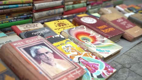 Old-books-are-being-sold-on-the-pavements-in-the-streets-of-Calcutta