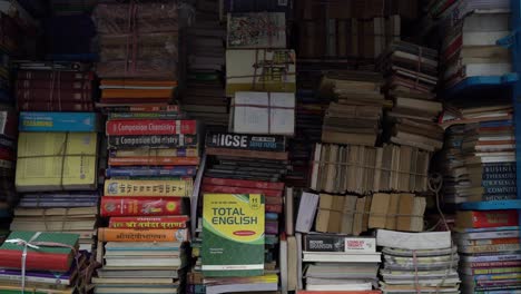 Old-books-are-being-sold-on-the-pavements-in-the-streets-of-Calcutta