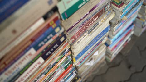 Old-books-are-being-sold-on-the-pavements-in-the-streets-of-Calcutta