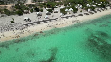 Aerial-View-Of-Glamping-Cueva-De-Las-Aguilas-In-Cabo-Rojo-In-The-Dominican-Republic