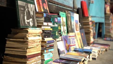 Old-books-are-being-sold-on-the-pavements-in-the-streets-of-Calcutta