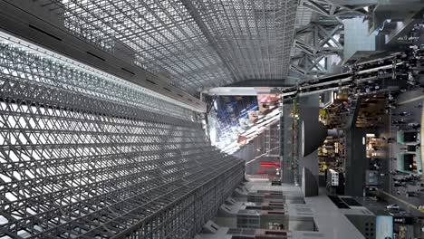 Daytime-View-Inside-The-Central-Hall-Atrium-At-Kyoto-Station-From-The-West-End