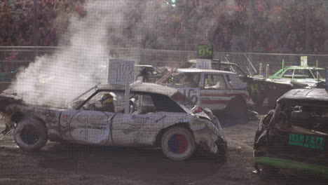 Demolition-Derby-at-nights-at-a-fair