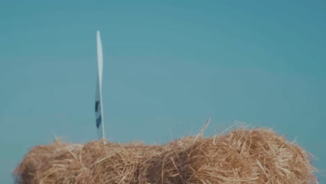 Young-Hijabi-Athlete-Jumping-A-Haystack-of-Rice-Straw---Slow-Motion