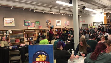 people-congregating-in-bookstore-hd