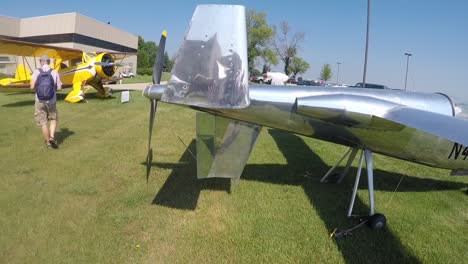 airplane-parked-on-display-at-airshow