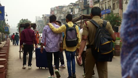 People-walking-on-the-street-of-the-newly-developed-Chandni-Chowk-in-old-Delhi