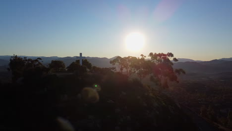 Epic-Cinematic-Landscape-Drone-shot-San-Diego's-historic-Mt