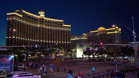 Bellagio-Brunnen-Lichtshow-Vor-Dem-Bellagio-Hotel-Und-Dem-Caesars-Palace