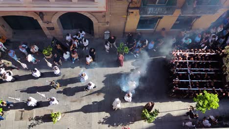 Desfile-De-Semana-Santa-En-Málaga,-España