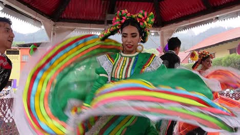 slow-motion-shot-of-couple-of-charros-dancers-in-Mexico