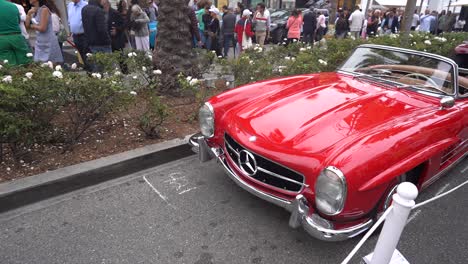 red-car-parked-on-streets