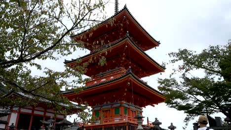 View-Of-Kiyomizu-dera-Sanjunoto-Through-Tree-Branches