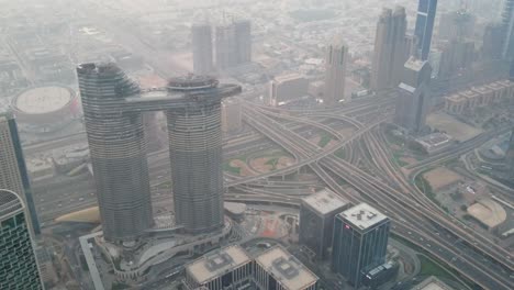 The-Address-Sky-View-Emaar-Towers-In-Dubai-View-At-Sunset-From-At-The-Top-Outdoor-Observation-Deck-In-Burj-Khalifa