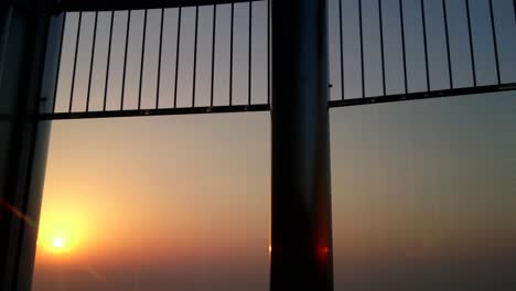 Burj-Khalifa-Dubai-At-The-Top-Sunset-View-From-Upper-Floor-Outdoor-Observation-Deck