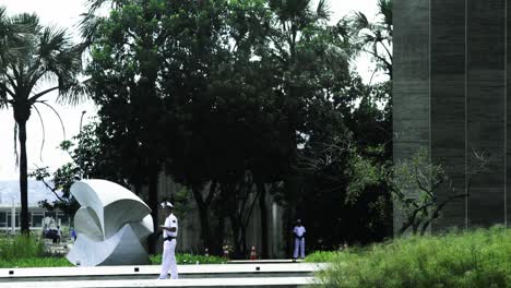 Palacio-De-Itamaraty,-Guardias-Ceremoniales-Responsables-De-Asegurar-Las-Instalaciones.