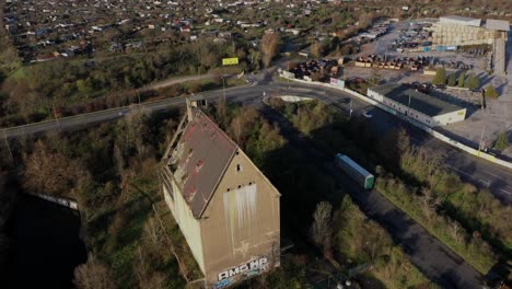 HA-LA-GE--Buildings-in-Leipzig---Germany.-Aerial-videography