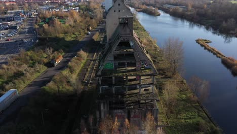 HA-LA-GE--Buildings-in-Leipzig---Germany.-Aerial-videography