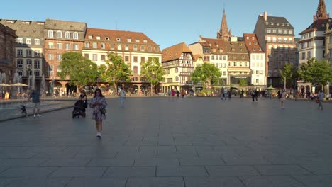 Ubicada-En-El-Centro-Histórico-De-La-Gran-Isla-De-Estrasburgo,-La-Zona-Fue-Clasificada-Como-Patrimonio-De-La-Humanidad-Por-La-Unesco-En-1988.