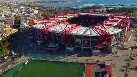 Das-Georgios-Karaiskakis-Stadion-In-Piräus,-Attika,-Griechenland