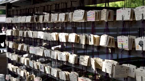 Filas-De-Tarjetas-De-Oración-Ema-De-Madera-En-El-Santuario-Meiji-Jingu